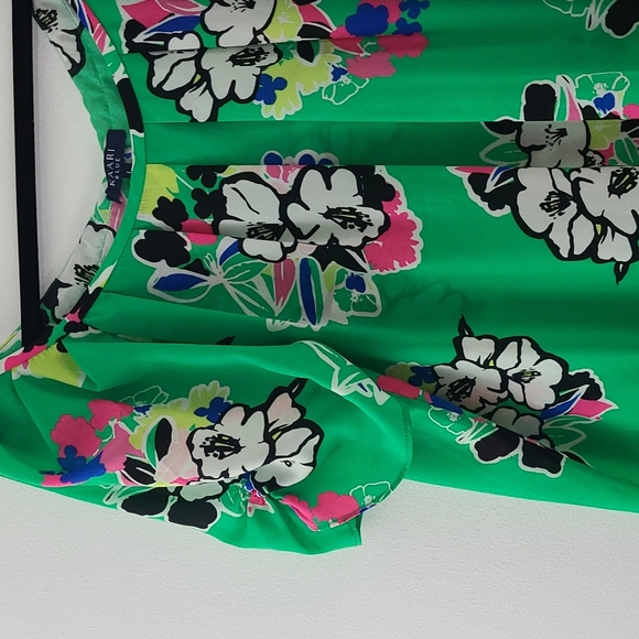 Kaari Blue Floral Top Size Large - Picture 2 of 9